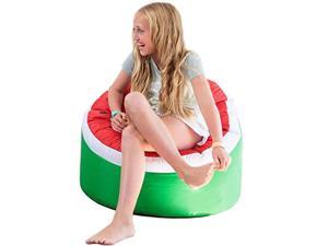 Bean Bag Chair for Kids Stuffed Animal Storage Bean Bag Cover for Child Indoor Outdoor Waterproof Polyester Watermelon Bean Bag Chair for Kids Stuffed Animal Storage Bean Bag Cover for Child Indoor Outdoor Waterproof Polyester Watermelon