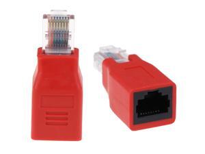 1pc Crossover Cable Adapter Convertor RJ45 Male To Female Connector RJ45 Ethernet Cable Extension Converter 1pc Crossover Cable Adapter Convertor RJ45 Male To Female Connector RJ45 Ethernet Cable Extension Converter