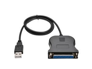 1pc IEEE 1284 25 Pin Parallel Port To USB 2.0 Printer Cable USB To Parallel Adapter 1pc IEEE 1284 25 Pin Parallel Port To USB 2.0 Printer Cable USB To Parallel Adapter