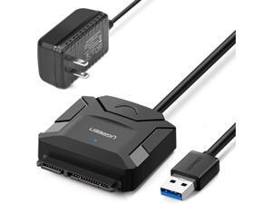 UGREEN SATA to USB 3.0 Adapter Cable for 3.5/2.5 Inch SSD HDD SATA III Hard Drive Disk Converter Support UASP Compatible with Samsung Seagate WD SanDisk Hitachi Toshiba, with 12V Power Adapter UGREEN SATA to USB 3.0 Adapter Cable for 3.5/2.5 Inch SSD HDD SATA III Hard Drive Disk Converter Support UASP Compatible with Samsung Seagate WD SanDisk Hitachi Toshiba, with 12V Power Adapter