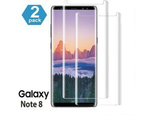 Galaxy Note 8 Screen Protector, (2-Pack) Tempered Glass Screen Protector Force Resistant up to 11 pounds Full Screen Coverage Case Friendly for Samsung Note 8