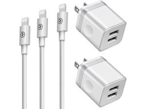 Phone Charger (Pack of 5), BUYAOPA 3ft+6ft+10ft Long Charging Cable and Dual USB Wall Plug Charger Block Cube Compatible with Phone 11/ XS/XR/X 8/7/6/Plus SE/5S/5C, Pad Air Mini Pro Phone Charger (Pack of 5), BUYAOPA 3ft+6ft+10ft Long Charging Cable and Dual USB Wall Plug Charger Block Cube Compatible with Phone 11/ XS/XR/X 8/7/6/Plus SE/5S/5C, Pad Air Mini Pro