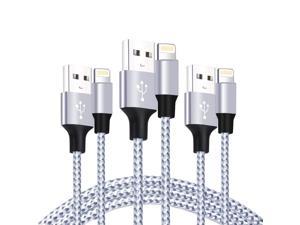 iPhone Charger Cable [MFi Certified] 3 PACK 6FT Nylon Braided Lightning Cable Fast Charging Syncing iPhone Charging Cord Compatible with iPhone 13/12/11 Pro Max/XS/XR/XS/8/7/Plus/6S/6/SE/5S/iPad