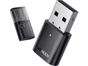 USB Bluetooth Adapter for PC Bluetooth 5.0 Receiver Dongle Mini Size Wireless Computer Adapter Compatible with Desktop Laptop Mouse Keyboard Printer Speaker Support Windows 11/10/8.1/7