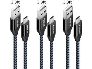 USB Cable, 3 Pack USB 2.0 A-Male to Micro B Cable - 3.3 Feet, Micro USB Cable For Android/Windows/MP3/Camera 1M 2.1A Fast Charging USB Data Cable Microusb Wire Mini USB Mobile Phone Cables, Android USB Cable, 3 Pack USB 2.0 A-Male to Micro B Cable - 3.3 Feet, Micro USB Cable For Android/Windows/MP3/Camera 1M 2.1A Fast Charging USB Data Cable Microusb Wire Mini USB Mobile Phone Cables, Android