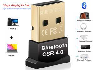 Bluetooth Adapter for PC, CSR 4.0 USB Bluetooth Dongle, Wireless Receiver for Laptop PC Bluetooth Receiver/Transfer Gold Plated Support 10/8/7/Vista/XP, Mouse and Keyboard, Headset Bluetooth Adapter for PC, CSR 4.0 USB Bluetooth Dongle, Wireless Receiver for Laptop PC Bluetooth Receiver/Transfer Gold Plated Support 10/8/7/Vista/XP, Mouse and Keyboard, Headset