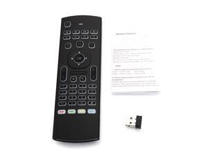 MX3B 2.4GHz Multi-Axis 81 Keys White Backlight Wireless Air Mouse with Receiver Black MX3B 2.4GHz Multi-Axis 81 Keys White Backlight Wireless Air Mouse with Receiver Black
