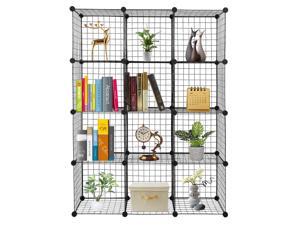 12 Cube Wire Grid Organizer Bookcase Storage Cabinet Wardrobe Closet Multi Use 12 Cube Wire Grid Organizer Bookcase Storage Cabinet Wardrobe Closet Multi Use