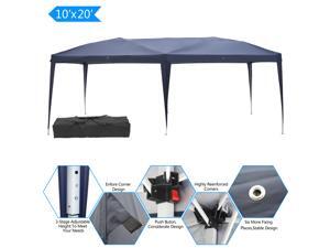 10x20' Easy Pop up Canopy Gazebo Pavilion Wedding Party Tent with Carry Bag Blue 10x20' Easy Pop up Canopy Gazebo Pavilion Wedding Party Tent with Carry Bag Blue