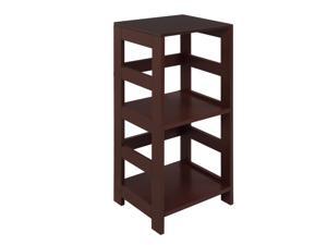 Details about   3 Tier Shelf Rack Storage Organizer Bookcase Display WPC Wood Bookshelf 