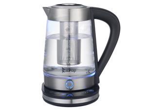 HD-2005D 110V 1500W 2.5L Blue Glass Electric Kettle with Filter