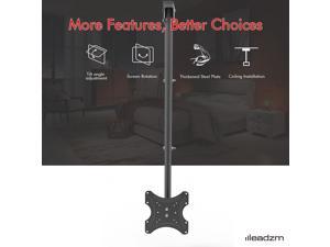 Ceiling Mount TV Wall Bracket Roof Rack Pole Retractable For 26"-50" Flat Screen 