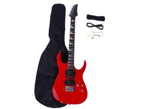 170 Burning Fire Style Professional Electric Guitar with Bag + Strap + Paddle + Rocker + Cable + Wrench Tool