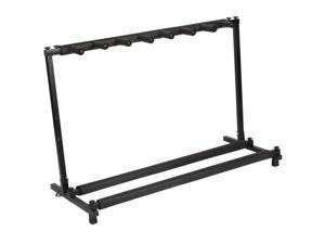 Multi Guitar Stand 7 Holder Foldable Universal Display Rack - Portable Black Guitar Holder.Padding for Classical Acoustic, Electric, Bass Guitar and Guitar Bag/Case Multi Guitar Stand 7 Holder Foldable Universal Display Rack - Portable Black Guitar Holder.Padding for Classical Acoustic, Electric, Bass Guitar and Guitar Bag/Case