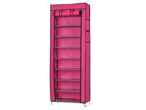 10-Layers 9 Lattices Shoe Rack Shoe Storage Organizer Cabinet Tower with Non-Woven Fabric Cover 10-Layers 9 Lattices Shoe Rack Shoe Storage Organizer Cabinet Tower with Non-Woven Fabric Cover