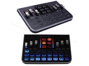 F8 4 Modes Studio Audio Mixer Microphone Webcast Entertainment Streamer Live Sound Card for Phone Computer F8 4 Modes Studio Audio Mixer Microphone Webcast Entertainment Streamer Live Sound Card for Phone Computer