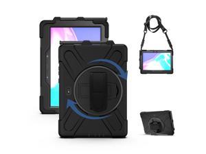 Rugged SM-T540 T545 T547 Cover for Samsung Galaxy Tab Active Pro Case - 10.1 inch Shockproof Heavy Duty Protective Tough Bumper Shell with Pen Holder / Stand / Shoulder Strap