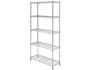 5 Layer Wire Shelving Rack Metal Shelf Adjustable Utility Kitchen Storage 5 Layer Wire Shelving Rack Metal Shelf Adjustable Utility Kitchen Storage