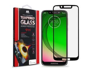 Moto G7 Play - Full Coverage Tempered Glass Screen Protector/Black Moto G7 Play - Full Coverage Tempered Glass Screen Protector/Black