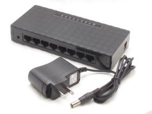 New 10/100 Mbps 8 Ports Fast Ethernet LAN Desktop RJ45 Network Switch Hub New 10/100 Mbps 8 Ports Fast Ethernet LAN Desktop RJ45 Network Switch Hub