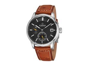 Eterna 7661.41.56.1352 Adventic GMT Anthracite Dial Brown Leather Men's Automatic Watch Eterna 7661.41.56.1352 Adventic GMT Anthracite Dial Brown Leather Men's Automatic Watch