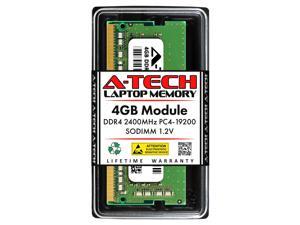A-Tech 4GB DDR4 2400MHz SODIMM PC4-19200 Non-ECC Unbuffered CL17 1.2V 260-Pin SO-DIMM Laptop Notebook Computer RAM Memory Upgrade Module