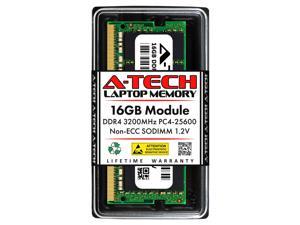 A-Tech 16GB DDR4 3200MHz SODIMM PC4-25600 Non-ECC Unbuffered CL22 1.2V 260-Pin SO-DIMM Laptop Notebook Computer RAM Memory Upgrade Module