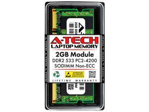 ATech 2GB DDR2 533MHz SODIMM PC24200 NonECC Unbuffered CL4 18V 200Pin SODIMM Laptop Notebook Computer RAM Memory Upgrade Module