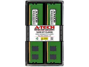 A-Tech 16GB Kit (2 x 8GB) DDR5 5600MHz DIMM PC5-44800 Non-ECC Unbuffered CL46 UDIMM 288-Pin 1.1V Desktop RAM Memory Modules