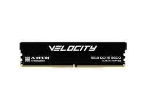 A-Tech Velocity 16GB DDR5 5600MHz (PC5-44800) CL46 XMP 3.0 UDIMM 1.1V Non-ECC DIMM 288-Pin Desktop PC Gaming Memory RAM Module - Black (AV16G5D56X)