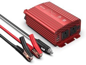 BESTEK 300Watt Pure Sine Wave Power Inverter DC 12V to AC 110V Car Plug Inverter Adapter Power Converter with 4.2A Dual USB Charging Ports and 2 AC Outlets Car Charger, ETL Listed BESTEK 300Watt Pure Sine Wave Power Inverter DC 12V to AC 110V Car Plug Inverter Adapter Power Converter with 4.2A Dual USB Charging Ports and 2 AC Outlets Car Charger, ETL Listed