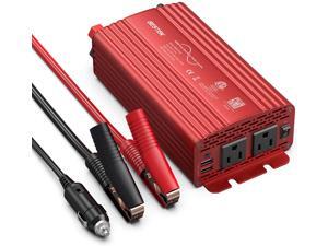 BESTEK 500W Pure Sine Wave Power Inverter DC 12V to AC 110V Car Plug Inverter Adapter Power Converter with 4.2A Dual USB Charging Ports and 2 AC Outlets Car Charger, ETL Listed BESTEK 500W Pure Sine Wave Power Inverter DC 12V to AC 110V Car Plug Inverter Adapter Power Converter with 4.2A Dual USB Charging Ports and 2 AC Outlets Car Charger, ETL Listed