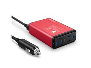BESTEK 150W Power Inverter DC 12V to 110V AC Converter 4.2A Dual USB Car Adapter, Thinner Design with ETL Listed BESTEK 150W Power Inverter DC 12V to 110V AC Converter 4.2A Dual USB Car Adapter, Thinner Design with ETL Listed
