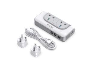 BESTEK Travel Adapter Voltage Converter 100V to 240V Step Up Transformer with 4-Port USB Charging All World Contries to US Travel Charger BESTEK Travel Adapter Voltage Converter 100V to 240V Step Up Transformer with 4-Port USB Charging All World Contries to US Travel Charger