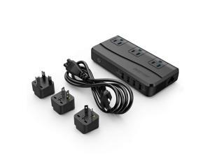 BESTEK Power Step Down 220V to 110V Voltage Converter 4-Port USB Charging EU/UK/AU/US Universal Plug Travel Adapter, Thinner Design QC3.0 BESTEK Power Step Down 220V to 110V Voltage Converter 4-Port USB Charging EU/UK/AU/US Universal Plug Travel Adapter, Thinner Design QC3.0