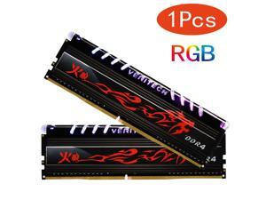 Veritech DDR4 RAM RGB PC4 8GB 16GB 2666mHz 3000mHz 3200mHz 3600mHz 2x Dual-channel Format Dimm Ram 288pin for Gaming Desktop(1PCS 8GB) Veritech DDR4 RAM RGB PC4 8GB 16GB 2666mHz 3000mHz 3200mHz 3600mHz 2x Dual-channel Format Dimm Ram 288pin for Gaming Desktop(1PCS 8GB)