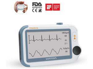ViATOM Portable ECG/EKG Monitor Checkme Pro Doctor with APP & PC Report, Blood Pressure Monitor 24-Hour ECG Holter Overnight Oxygen Monitoring for Sleep Apnea Professional/Home Use FDA Cleared ViATOM Portable ECG/EKG Monitor Checkme Pro Doctor with APP & PC Report, Blood Pressure Monitor 24-Hour ECG Holter Overnight Oxygen Monitoring for Sleep Apnea Professional/Home Use FDA Cleared