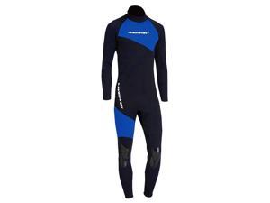 1.5mm Neopren Men Diving Wet Suit UV-Protect Adult Surfing Jumpsuit Blue 3XL