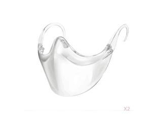 Adult Durable Mask Face Shield Combine Plastic Reusable Clear Face Mask 2Pcs Adult Durable Mask Face Shield Combine Plastic Reusable Clear Face Mask 2Pcs