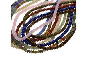 Gemstone Smooth Rondelle Saucer Spacer Bead Strand Blue Spot Jasper Gemstone Gemstone Smooth Rondelle Saucer Spacer Bead Strand Blue Spot Jasper Gemstone