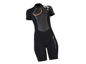 Women One-piece Wetsuit Back Zip Diving Swimwear Dive Suit Jumpsuit Short S