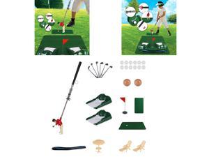 Professional Golf Practice Set Mini Golf Ball Sport Set Golf Club Red