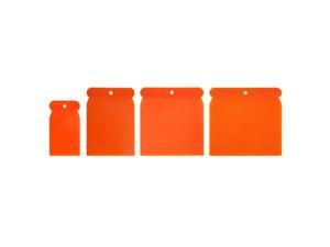 4x Metal/Plastic Putty Knives Painting Scraper Rabbler Orange Plastic 4x Metal/Plastic Putty Knives Painting Scraper Rabbler Orange Plastic
