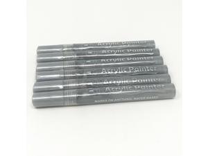 Acrylic Paint Marker Pens Set Pebble, Rock & Stone painting,Scrapbooking,Fabric ( 6 Pack)