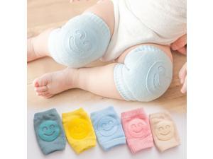 Baby Kids Crawling Knee Pads Safety Anti-slip Leg Elbow Protectors(Smiley Face, 5 Pairs)