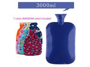3 Liter/3000mL Large PVC Rubber HOT WATER Bag Warm/Heat / Cold Therapy + Cover