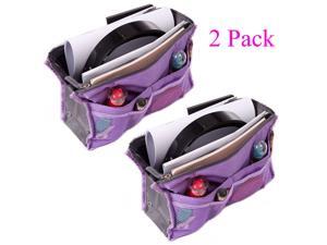 2 Pack Travel Insert Handbag Purse Large Liner Organizer Tidy Bags