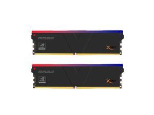 v-Color DDR5 XSky ROG Certified 32GB(16GBx2) 6000MHz 2Gx8 CL36 1.25V SK Hynix IC RGB Gaming Desktop Upgrade RAM Memory Module Dual Rank-Midnight Black(RTMXSL1660836KWK)
