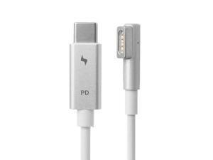 USB-C Type C to Magsafe 1 L-Tip Power Adapter Charging Cable Compatible with MacBook Air Pro 15 inch 17 inch Before Year 2012(with Magsafe 1 L Shape tip) USB-C Type C to Magsafe 1 L-Tip Power Adapter Charging Cable Compatible with MacBook Air Pro 15 inch 17 inch Before Year 2012(with Magsafe 1 L Shape tip)