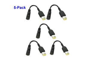 5-Pack Generic Lenovo Tip Adapter Connector Converter for Lenovo ThinkPad X1 Carbon, Helix Essential IdeaPad Flex Thinkpad to Ideapad Yoga Barrel Adaptor DC 5.5x2.5mm Female Port To Quadrate Tip Cable 5-Pack Generic Lenovo Tip Adapter Connector Converter for Lenovo ThinkPad X1 Carbon, Helix Essential IdeaPad Flex Thinkpad to Ideapad Yoga Barrel Adaptor DC 5.5x2.5mm Female Port To Quadrate Tip Cable